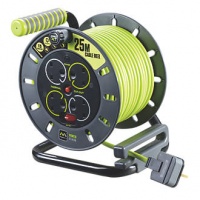 25m Cable Reel - 4 Sockets 240v